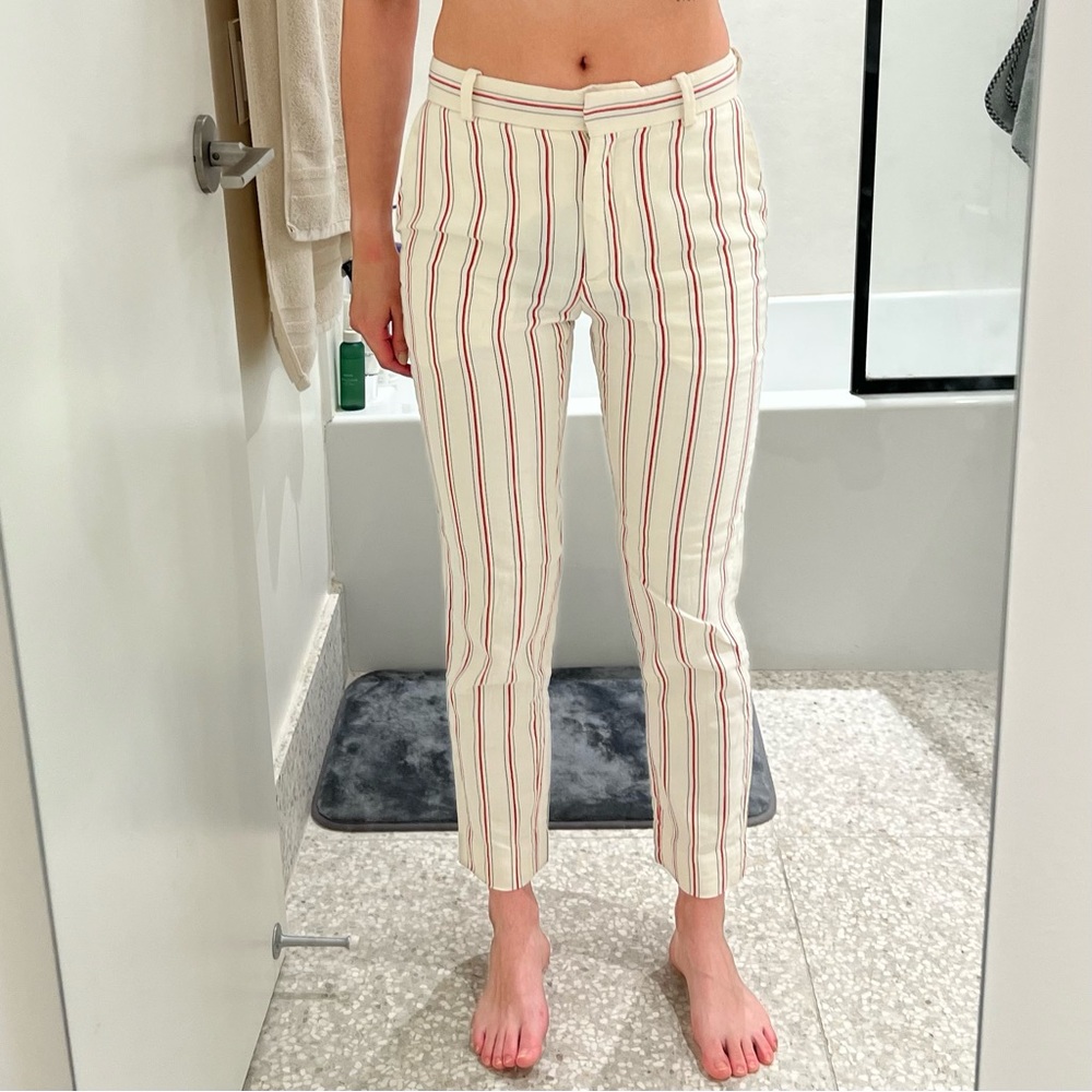 SANDRO PARIS pants; color: cream; size: EU 34/XS